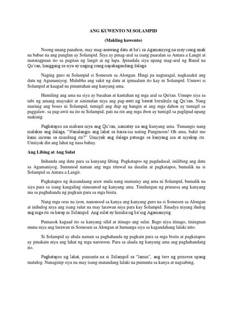 ang kwento ni solampid